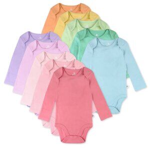 Lot of 10 Long Sleeve Bodysuits - 3-6 Mo - Honest Company Baby